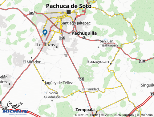 Mappa MICHELIN Rinconada de Los Ángeles - ViaMichelin