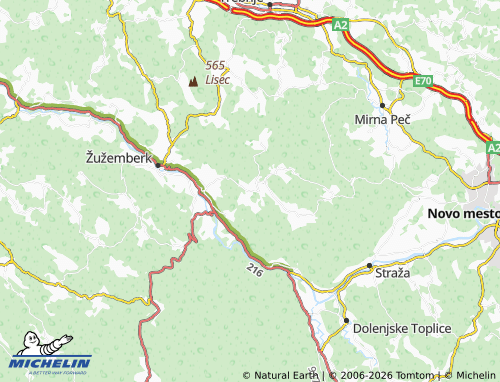 Mapa MICHELIN Mali Lipovec - ViaMichelin