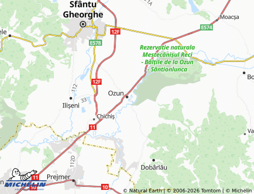 Mappa MICHELIN Ozun - ViaMichelin