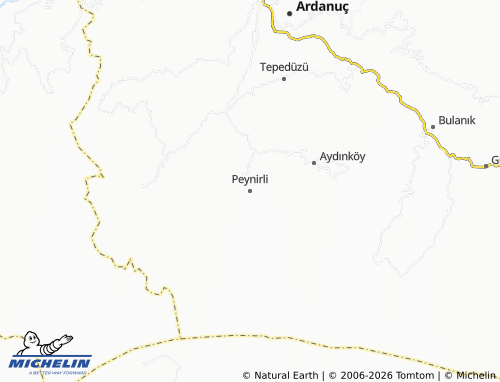 MICHELIN Peynirli map - ViaMichelin