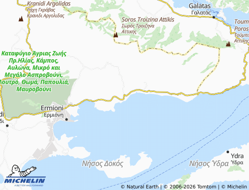 MICHELIN Thermisia map - ViaMichelin