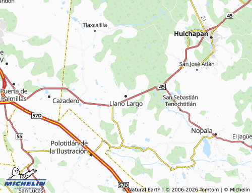Mapa MICHELIN Llano Largo - ViaMichelin