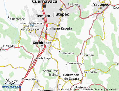 MICHELIN Tepetzingo map - ViaMichelin