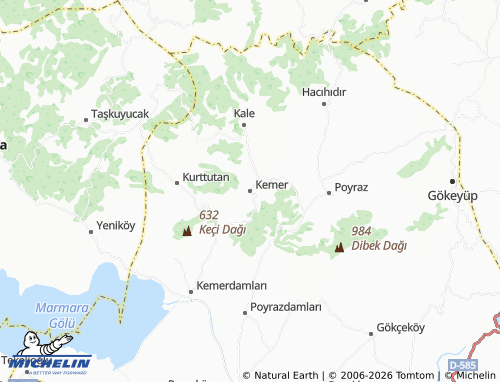 Mappa MICHELIN Kemer - ViaMichelin