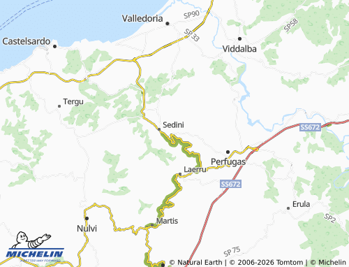 Mapa MICHELIN Bulzi - ViaMichelin