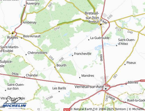 MICHELIN Francheville map - ViaMichelin