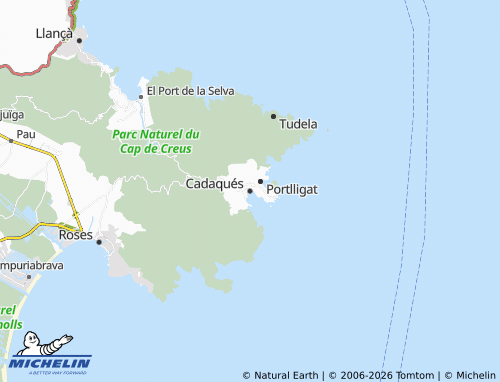 MICHELIN-Landkarte Cadaqués - ViaMichelin