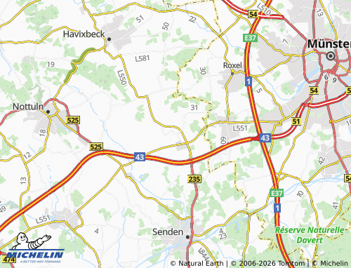 MICHELIN Bösensell map - ViaMichelin