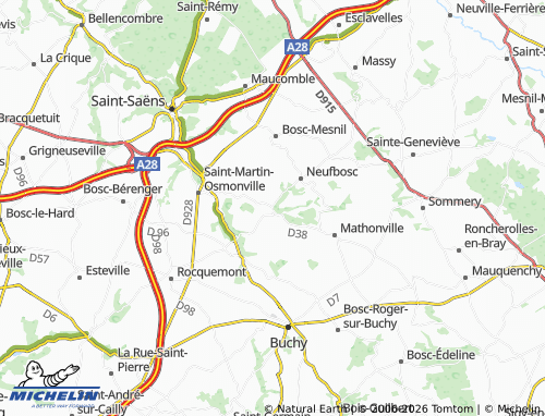 Mapa MICHELIN Montérolier - ViaMichelin