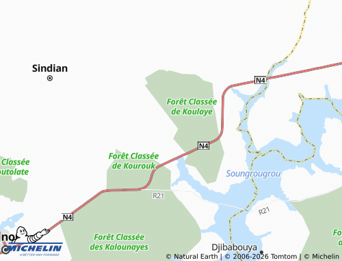 Mapa MICHELIN Djipakoum - ViaMichelin