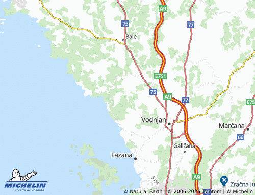 Kaart MICHELIN Batvači - ViaMichelin