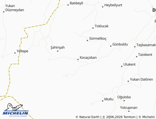 MICHELIN Kocaçoban map - ViaMichelin