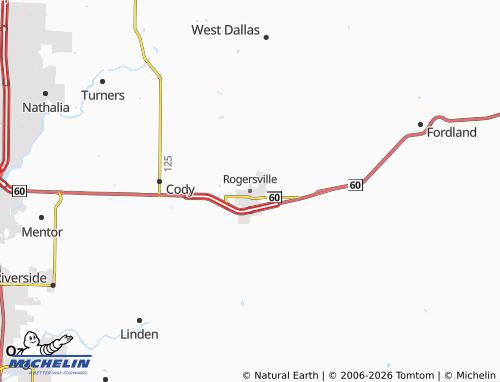 Mapa MICHELIN Rogersville - ViaMichelin