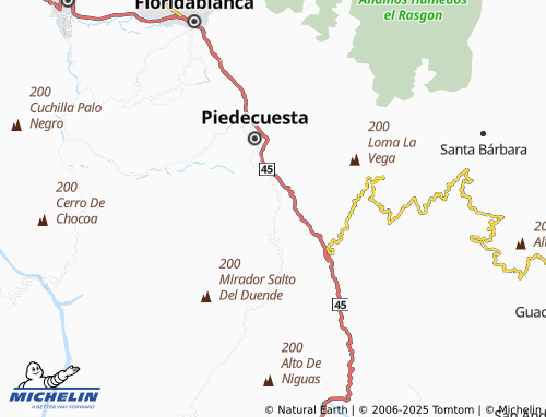 MICHELIN El Volador map - ViaMichelin