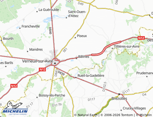 Mappa MICHELIN Bâlines - ViaMichelin