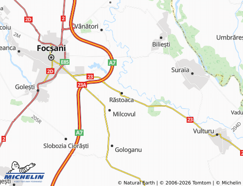 MICHELIN Răstoaca map - ViaMichelin