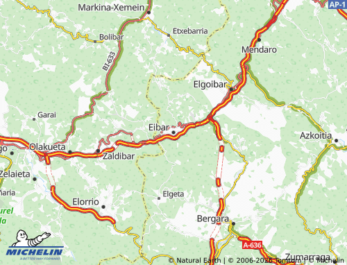 MICHELIN-Landkarte Eibar - ViaMichelin