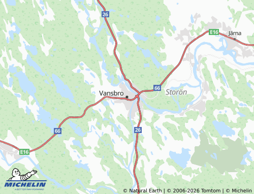 MICHELIN-Landkarte Vansbro - ViaMichelin