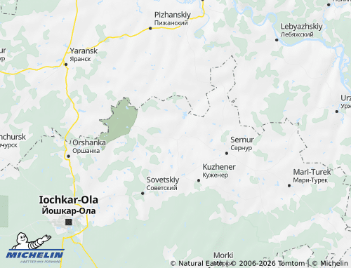 MICHELIN-Landkarte Nowotorjalski Rajon - ViaMichelin