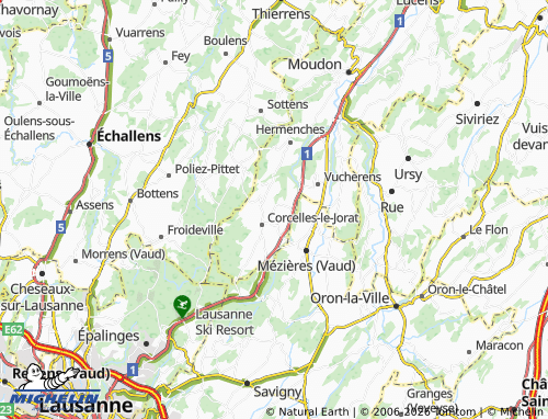 Carte MICHELIN Ropraz - ViaMichelin