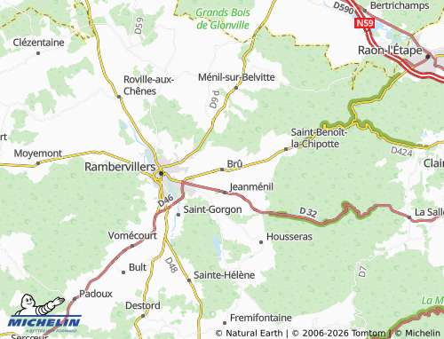Mappa MICHELIN Brû - ViaMichelin