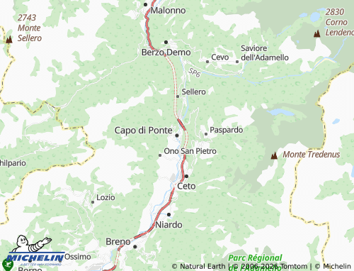 MICHELIN-Landkarte Capo di Ponte - ViaMichelin