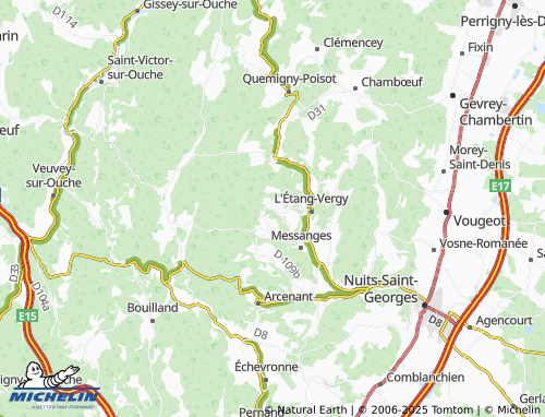 Carte MICHELIN Bévy - ViaMichelin