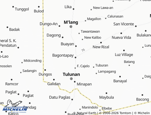 MICHELIN Bagontapay map - ViaMichelin