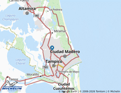 MICHELIN Simón Rivera map - ViaMichelin