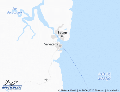 MICHELIN Salvaterra map - ViaMichelin