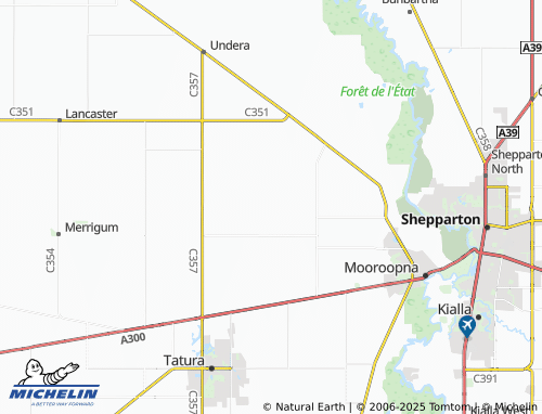 MICHELIN-Landkarte Mooroopna North West - ViaMichelin