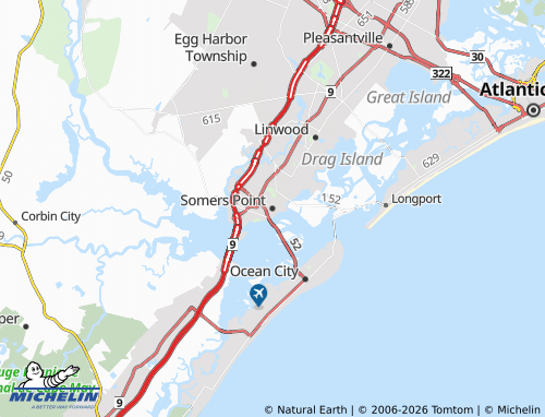Mappa MICHELIN Somers Point - ViaMichelin
