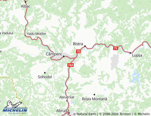 MICHELIN Vârși map - ViaMichelin