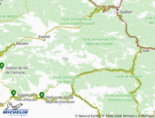 Mapa MICHELIN Aunat - ViaMichelin