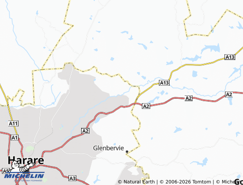 MICHELIN Umwindzidale map - ViaMichelin