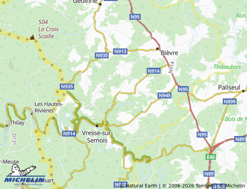 MICHELIN Petit-Fays map - ViaMichelin