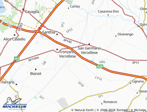 Mappa MICHELIN Crova - ViaMichelin