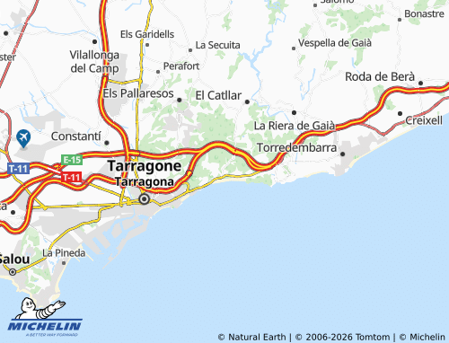MICHELIN Monnars map - ViaMichelin