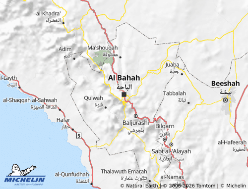 Mapa MICHELIN Al Bahah - ViaMichelin