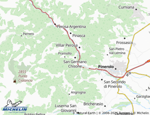 Mapa MICHELIN San Germano Chisone - ViaMichelin