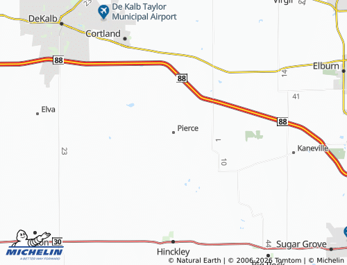Mapa MICHELIN Pierce - ViaMichelin