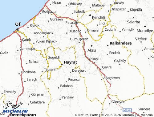 MICHELIN Kireçli map - ViaMichelin