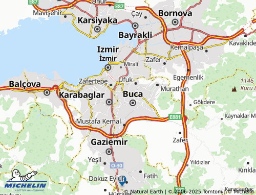 MICHELIN Efeler map - ViaMichelin