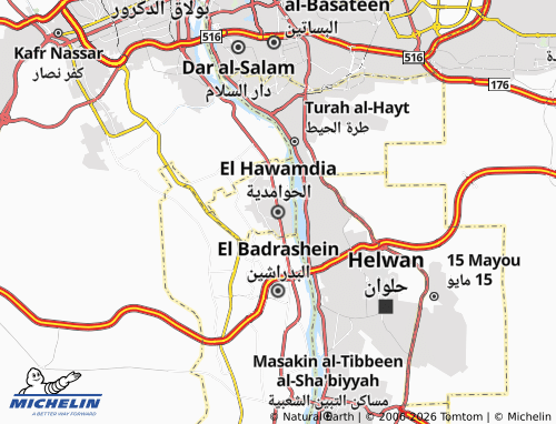 MICHELIN-Landkarte El Hawamdia - ViaMichelin