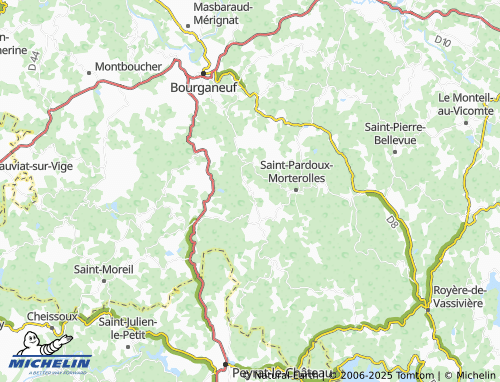 Carte MICHELIN La Cour du Rozet - ViaMichelin