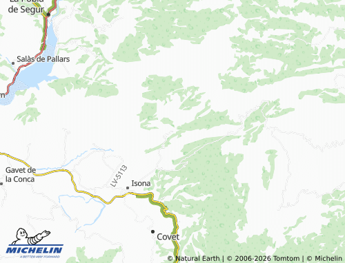 Mappa MICHELIN Abella de la Conca - ViaMichelin