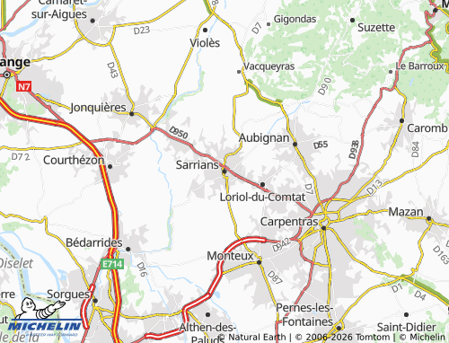 Mappa MICHELIN Sarrians - ViaMichelin