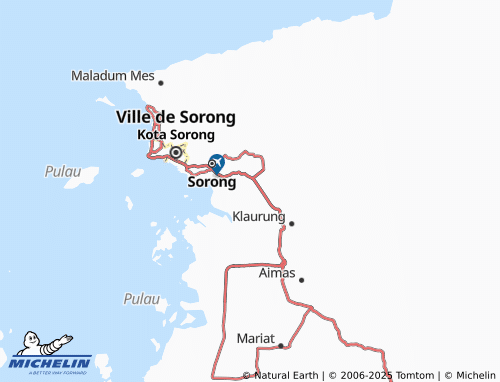 MICHELIN Klawalu map - ViaMichelin