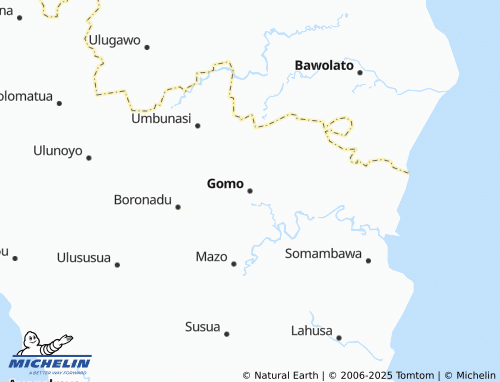 MICHELIN Gomo map - ViaMichelin