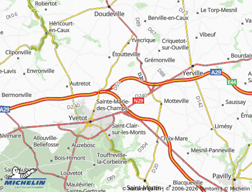 Mapa MICHELIN Ectot-lès-Baons - ViaMichelin